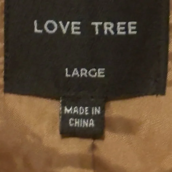 Love Tree cognac vegan leather blazer- Size L cozy Fall look
❤️offers - Picture 8 of 8